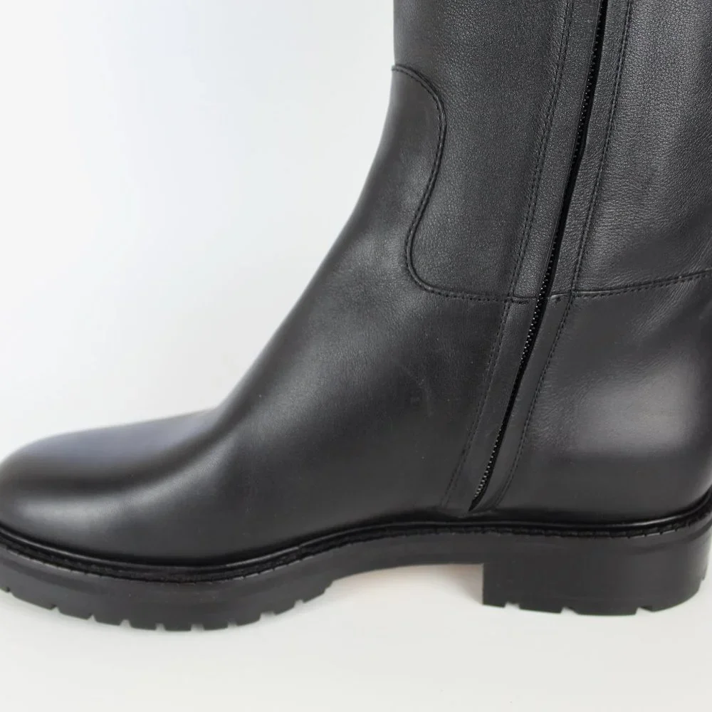 NEW Valentino Garavani RUNWAY Over the Knee Leather Boots, Black, EU 37